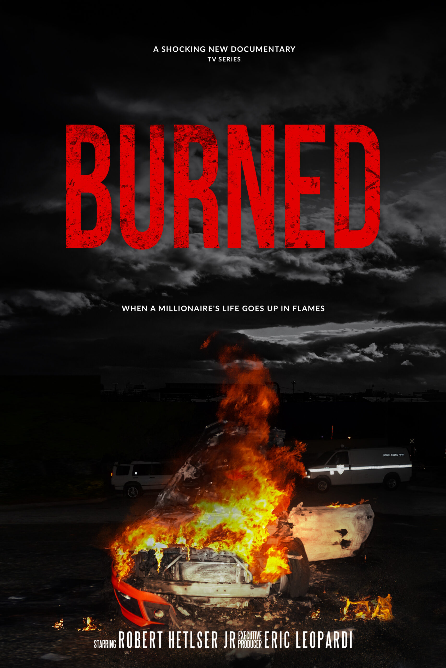 Burned docuseries key art