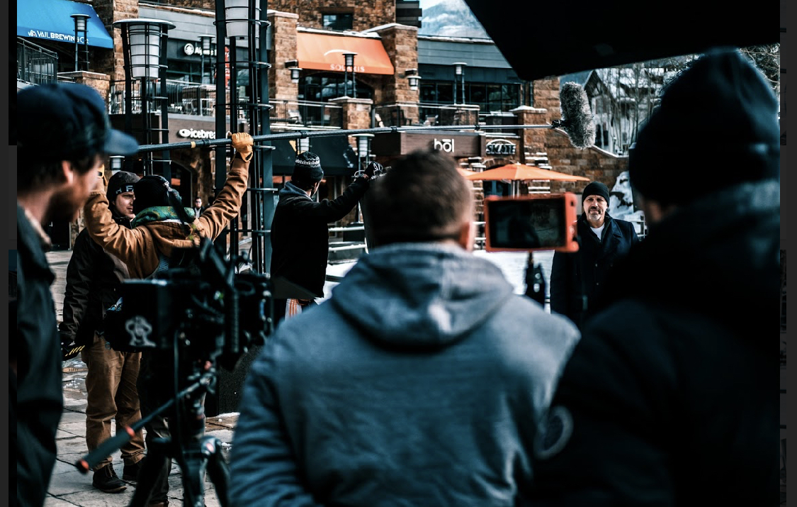 Television production shoot